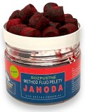 Rozpustné Pelety Method Feeder Fans Method Fluo 150ml 14mm Jahoda Rozpustné Pelety Method Feeder Fans Method Fluo 150ml 14mm Jahoda