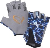 Rukavice Savage Gear Marine Half Glove Sea Blue Rukavice Savage Gear Marine Half Glove Sea Blue