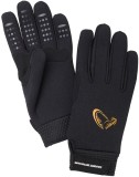 Rukavice Savage Gear Neoprene Stretch Glove Black Veľkosť XL