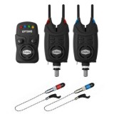 Sada Signalizatora 2+1 Delphin OPTIMO 9V + 2x Indikator + 2x Snag Gear