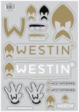 Samolepka Westin Black/Gold A4 Samolepka Westin Black/Gold A4