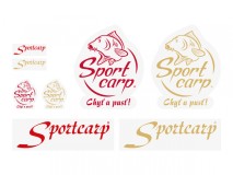 Samolepljiva oznaka Sportcarp Logo Crvena 350x100mm