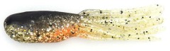 Set Gumových Gitzit Hard Time Minnows 2" 5cm 1,1gr Smoke Gold/Orange Belly