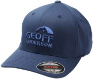 Šiltovka Geoff Anderson Flexfit NU Plava 3D Bijeli Logo