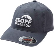 Šiltovka Geoff Anderson Flexfit Washed Modra 3D Logo Veličina S/M