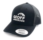 Šiltovka Geoff Anderson SnapBack Mrežasta s Logom Crna