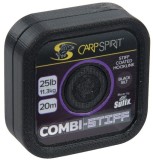 Šňůra Carp Spirit Combi Stiff Coated Braid Black Silt 20m 25lb