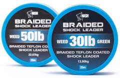 Šňůra Nash Braided Shock Leader Weed 25m Šňůra Nash Braided Shock Leader Weed 25m