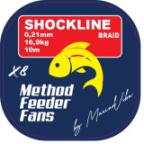 Šokovna Špula Method Feeder Fans Shockline X8 MFF 0,219mm 10m Šokovna Špula Method Feeder Fans Shockline X8 MFF 0,219mm 10m