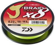 Spletaná Šnúra Daiwa J-Braid Grand X8 2700m Chartreuse 0,20mm/16,0kg