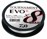 Spletaná Šnúra Daiwa Tournament X8 Braid Evo+ White 135m
