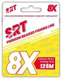 Splietaná Šnúra Sert 8X SRT Fluo Yellow 135m 0,12mm/6,82kg