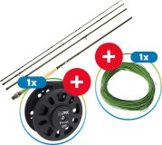 Štap Giants Fishing Trout Fly CLX 8,6ft #4 + Rola First 3/5 + Šnjura WF4