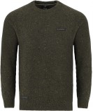 Svetr Korda Mindset Fisherman Knitted Sweater Dark Olive