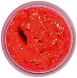 Tijesto za oblaganje Berkley PowerBait Sinking Glitter Trout Dough Salmon Egg Red Glitter