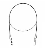 Titánové Lanko BOMB! 1x7 s Obratlíkom a Karabínkou Nosnosť 4kg Titánové Lanko BOMB! 1x7 s Obratlíkom a Karabínkou Nosnosť 4kg