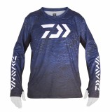 Tričko Daiwa D-Vec Longsleeve Košulja za Zaštitu od Sunca Navy