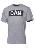 Tričko DAM Grey Mélange Logo Tee