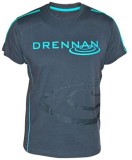 Tričko Drennan T-Shirt Siva/Aqua Veličina XXXL