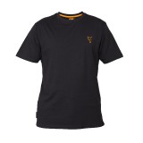 Tričko Fox Collection Black/Orange T-Shirt Veľkosť L