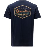 Tričko Grundéns Dark Seas X Watercraft SS T-Shirt Dark Navy Velikost XXXL