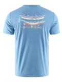 Tričko Grundéns Drift boat SS Tech Tee captains Blue