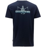 Tričko Grundéns Logo Boat SS T-Shirt Dark Navy Velikost S