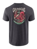 Tričko Grundéns Octo-Trout SS T-Shirt Heather Charcoal Velikost XXXL