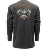 Tričko Grundéns Tech Tee LS Tuna Tattoo Anchor Veľkosť M