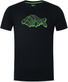 Tričko Korda Outline Tee Black Tričko Korda Outline Tee Black