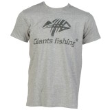 Tričko Pánske Giants Fishing Camo Logo Šedé Veľkosť XL