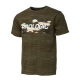 Tričko Prologic Bark Print T-Shirt Burnt Olive Green Velikost L