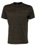 Tričko Savage Gear Fighter Stretch Burnt Olive Melange Velikost L