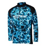 Tričko Savage Gear Marine UV Long Sleeve Tee Sea Blue Velikost L Tričko Savage Gear Marine UV Long Sleeve Tee Sea Blue Velikost L