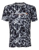 Tričko Savage Gear Night UV Black Waterprint