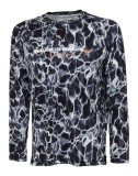 Tričko Savage Gear Night UV Long Sleeve Black Waterprint Velikost XL
