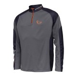 Tričko Savage Gear Tournament Shirt 1/2 Zip Sedona Grey Veľkosť S