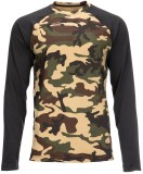 Tričko Simms Lightweight Baselayer Top CX Woodland Camo