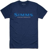 Tričko Simms Logo T-Shirt Dark Moon Heather