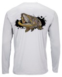 Tričko Simms Solar Tech Tee Brown Trout Sterling