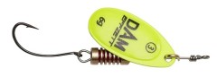 Třpytka DAM Effzett Spinner With Single Hook 4gr Yellow