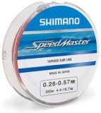 Ujímaný Najlon Shimano Speedmaster Surf Tapered Multi Color 220m