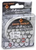 Upredenica Iron Trout Spooner Braid 150m Prozirna