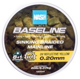 Upredenica Nash Baseline Sinking Braid UV Yellow 1200m