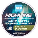 Upredenica Nash Highline Extra Supple Braid Green 600m 0,28mm/15,87kg
