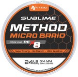 Upredenica za predveze Nytro Sublime PE-X8 Method Microbraid 50m 0,14mm
