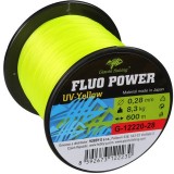 Vlasec Giants Fishing Fluo Power UV-Yellow 600m