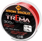 Vlasec Iron Trout Fluo Line Trema Special Červená 300m Priemer 0,20mm