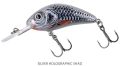 Wobler Salmo Rattlin' Hornet Floating 5,5cm Silver Holograpic Shad