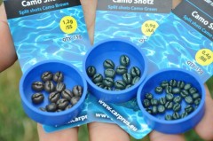 Zátěžne Olovne Kuglice smeđe Carp'R'Us Camo Shotz Težina 0,9gr